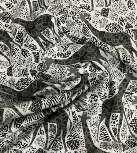 Grey white giraffe - grey, brushed