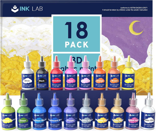 Ink lab fabric paint set - fabric,